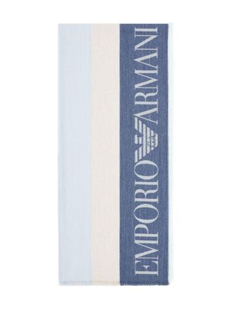 Emporio Armani Striped Stole-Donna