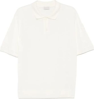 Moncler Polo in maglia fine - Toni neutri