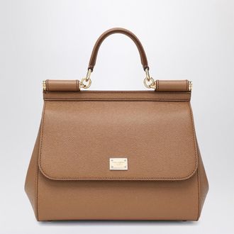 Dolce & Gabbana Dolce&Gabbana Large Caramel Sicily Hand Bag