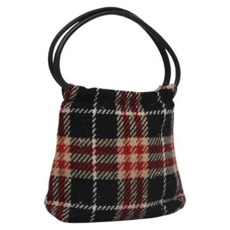 Burberry Pre-owned Wool handbags - Dames - Vintage Handtas - Rood - ONE Size - Wol - Vintage