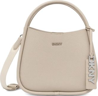 DKNY logo-plaque cross body bag - Toni neutri