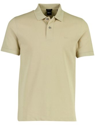 HUGO BOSS BOSS Black poloshirt beige katoen piqu&eacute;