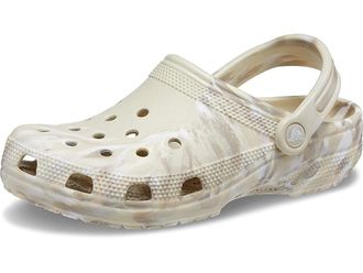 Crocs Classic Marbled Tie-Dye Clog Clog Shoes Bone/Multi : Mens 10 - Womens 12 Medium, Synthetic