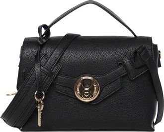 Love Moschino Tassen, Dames, Zwart, ONE Size, Gestructureerde Flap Bag