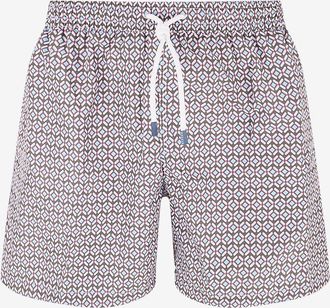 Fedeli Badeshorts mit Print Madeira