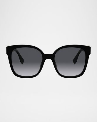 Fendi FF Diamonds Square Acetate Sunglasses