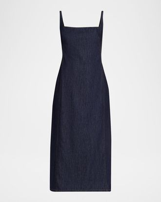 Dries Van Noten Debano Denim Midi Dress