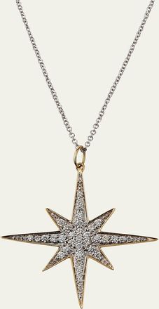Sydney Evan 14k Diamond Starburst Pendant Necklace