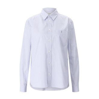 Saint Laurent Shirts, female, Blue, Size: XS Shirts