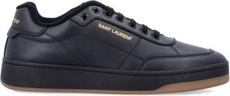 Saint Laurent Black Leather Sneakers