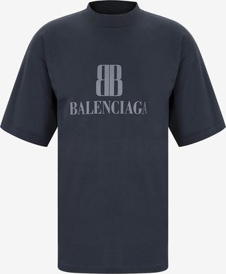 Balenciaga Weites Kurzarm-T-Shirt Medium Fit Nano BB