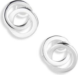Argento Vivo Interlocking Circles Stud Earrings in Silver at Nordstrom Rack
