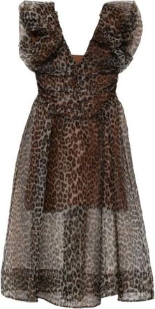 Ganni Kleedjes - Dames - Casual kleedjes - Veelkleurig - S - Kleedjes