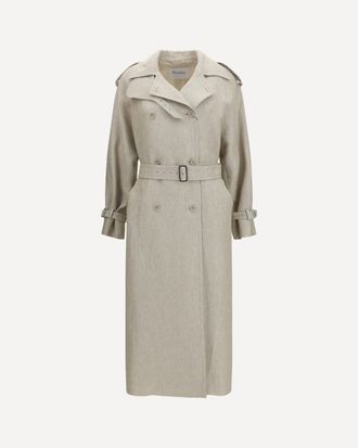 Max Mara Double-breasted Trench Coat Female 42
