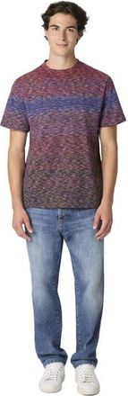 Missoni T-shirt With Faded Flame Pattern in Burgundy & Blue at Nordstrom, Size Xx-Large