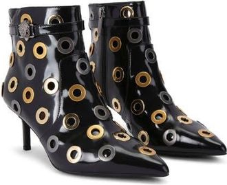 Kurt Geiger Kensington Flexi Pointed Toe Bootie in Charcoal at Nordstrom, Size 7.5