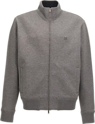 Givenchy Grey Metallic logo sweatshirt