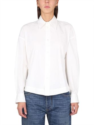 Bottega Veneta Compact Cotton Shirt - Ivory