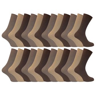 Sock Snob 100% Katoenen Heren Ademend Sokken zonder Elastiek