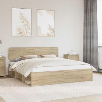 vidaXL vidaXL Struttura del letto Sonoma 200 x 200 cm Pino massello