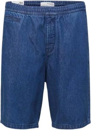 Selected Korte Broeken, Heren, Blauw, XL, Denim, Denim Shorts