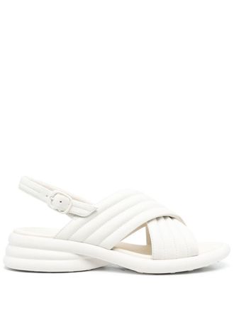 Camper Spiro cross-strap sandals - White
