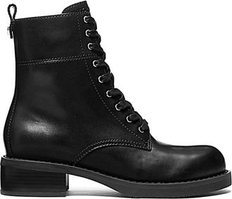 Michael Kors Stivale Combat Lyle - Dames - Veterlaarzen - Zwart - 36 1/2 EU - Leer - Schoenen