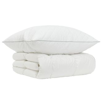 vidaXL Set Di Piumoni In Piume Doca Al 90% Fulda 2 Pz 135 X 200 Cm Vidaxl