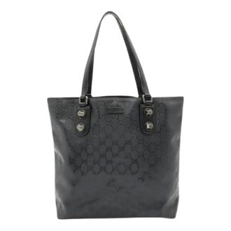 Gucci Pre-owned Bolso Tote GG Imprime Lona Recubierta - Pre-owned - Mujer - Negro - ONE SIZE