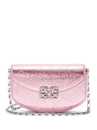 Ganni chain shoulder bag - Pink