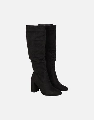 Dorothy Perkins Womens Dorothy Perkins Womens/Ladies Keris Ruched Knee-High Boots - Black - Size: 7