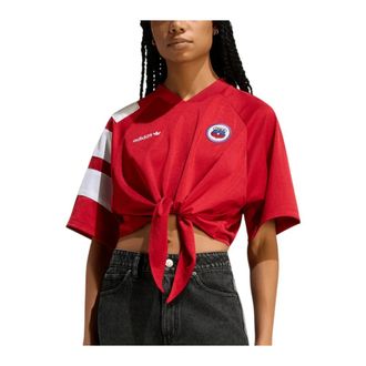 adidas Chile Reconstructed Bringback Jersey - Dames - Fitness - Rood - S - Polyester - Fitness
