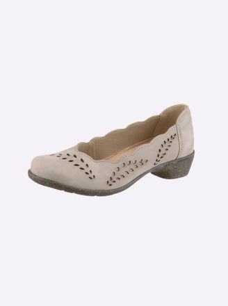 Casual Looks Pumps CASUAL LOOKS, Damen, Gr. 36, beige, Nubukleder, Schuhe Pumps