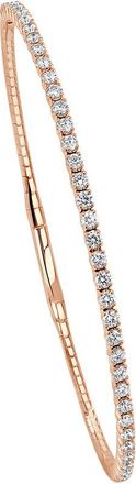 Sabrina Designs 14K Rose Gold 1.00 Ct. Tw. Diamond Flexible Bangle