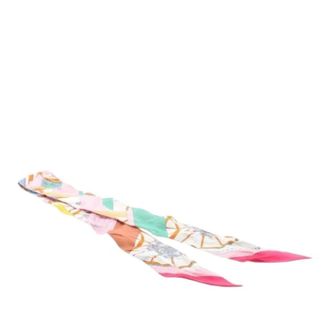 Herm&egrave;s Pre-owned Scarves, female, Multicolor, Size: ONE SIZE Pre-owned Springs Twilly Scarf