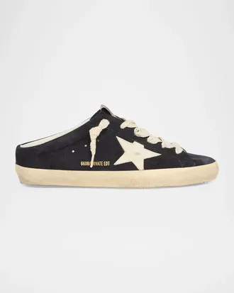 Golden Goose Super-Star Sabot Suede Slide Sneakers