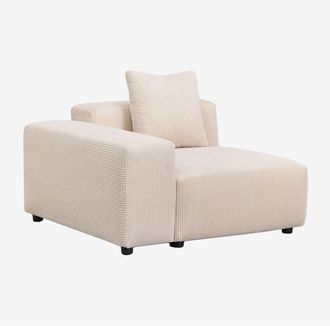 Sklum Sklum - M&oacute;dulo Esquinero Izquierdo 115x113 Cm Con Reposabrazos Bajo Y Coj&iacute;n Para Sof&aacute; Modular Bruna