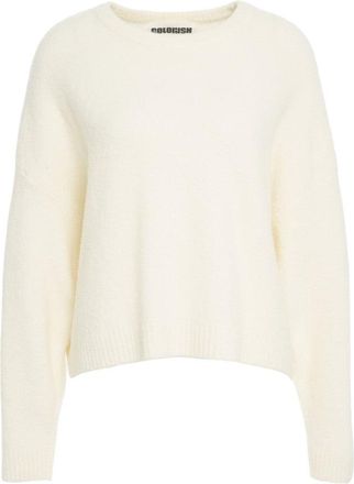 Crush Mohair Blend Sweater With Classic Crew Neck