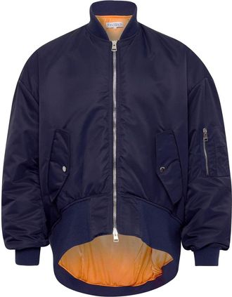 J.W.Anderson high-low bomber jacket - Blue