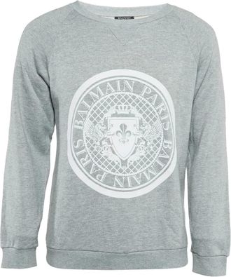 Balmain Sweater met raglan mouwen - Grijs