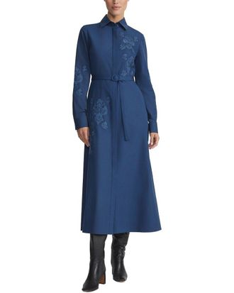 Lafayette 148 New York Baroque Embroidered Shirtdress