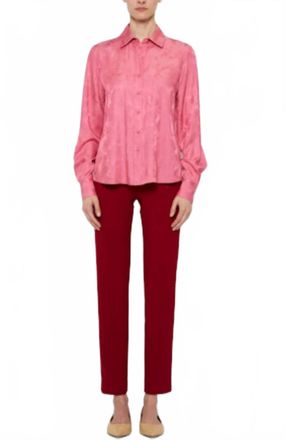 Prabal Gurung Stove Pipe Trouser In Rouge