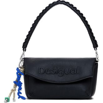 Desigual Medium Faux Leather Shoulder Bag in Black at Nordstrom