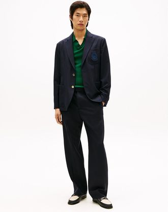 Tommy Hilfiger Mens Relaxed Wool Pant - Navy - 32W x 30L