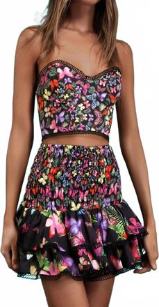 Charo Ruiz Ibiza Vio Bustier Top In Black Borbo