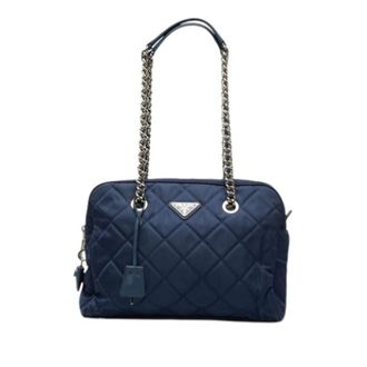 Prada Pre-owned Shoulder Bags, female, Blue, Size: ONE SIZE Pre-owned Vintage Shoulder Bag