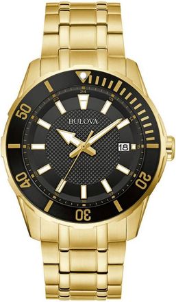 Bulova Quartz Black Dial Mens Watch 98B442