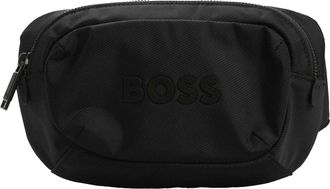 HUGO BOSS Catch 3.0 heuptasje met reli&euml;fpatroon (Donkerblauw)