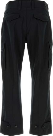 Alexander McQueen Mens Cargo Pant Black Cotton