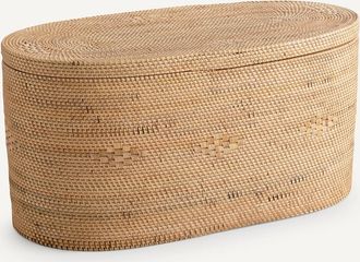 AM.PM Ovalen koffer, gevlochten rotan, Pantos